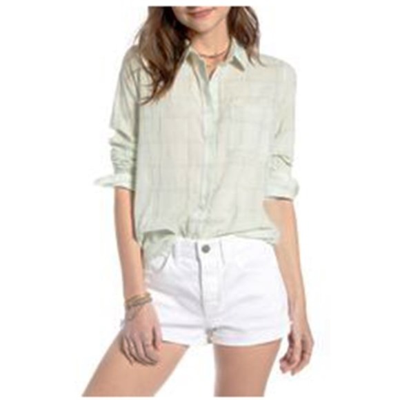 Treasure & Bond Plaid Boyfriend Shirt - Picture 2 of 7